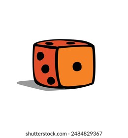 vector illustration of a dice icon