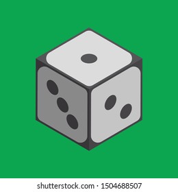 vector illustration of dice that can be used in game development, motion graphics, or printed for posters, brochures.