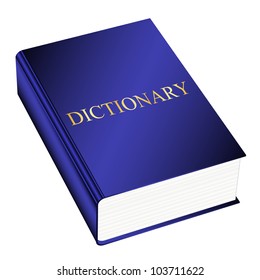 Vector Illustration Of Dictionary