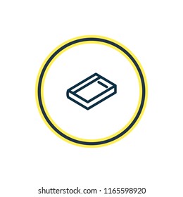 Vector illustration of dictionary icon line. Beautiful book reading element also can be used as copybook icon element.