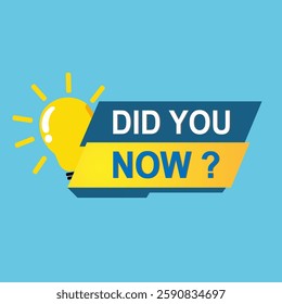 Vector illustration did you know fact