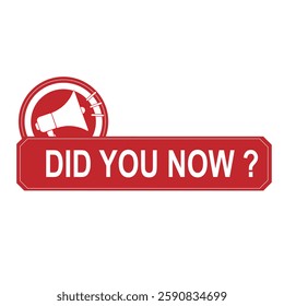 Vector illustration did you know fact