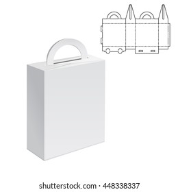 Vector Illustration of Diecut Craft Box