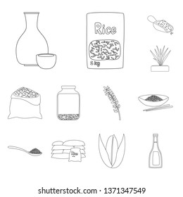 Vector illustration of diet and cooking logo. Set of diet and organic vector icon for stock.