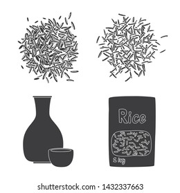 Vector illustration of diet and cooking logo. Set of diet and organic vector icon for stock.