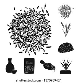 Vector illustration of diet and cooking sign. Collection of diet and organic stock symbol for web.