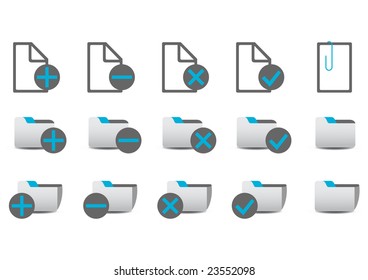 Vector illustration of different database managment icons. You can use it for your website, application, or presentation