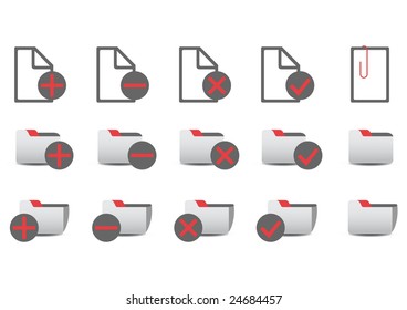 Vector illustration of different database managment icons. You can use it for your website, application, or presentation