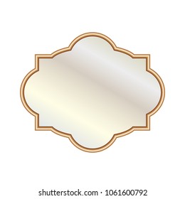 Vector Illustration different elegant oval shaped mirrors.