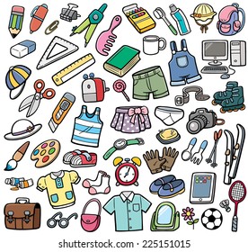 Vector Illustration of Different objects