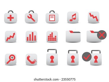 Vector illustration of different Professional icons. You canuse it for your website, application, or presentation