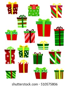 Vector Illustration of Different Set of Gifts