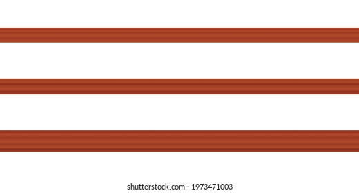 
Vector illustration different shapes skirting boards for wall or floor isolated on white background. Set of realistic brown seamless baseboards in flat style. Plastic or wood molding patterns.