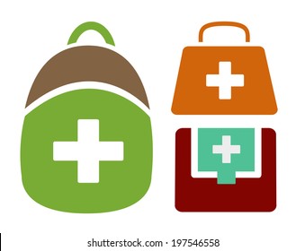 Vector Illustration of Different Styled Medical Bags