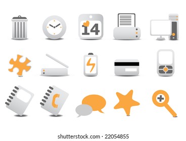 Vector illustration of different  Website and Internet icons