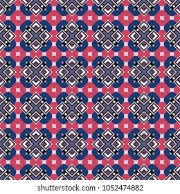Vector illustration. Digital art abstract seamless pattern. Abstract beige, white and blue image with a squares.