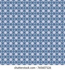 Vector illustration. Digital art abstract seamless pattern. Abstract black, blue and violet image with a squares.