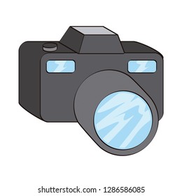 Vector illustration of digital camera - Vetorial