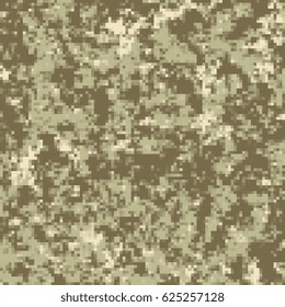 Vector illustration of digital camouflage pattern