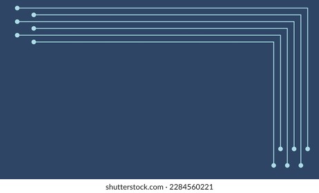 Vector illustration of digital circuit line background.