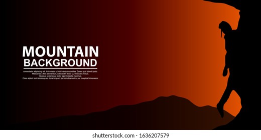 Vector illustration of a digital climber - vector