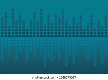 Vector illustration of digital equalizer