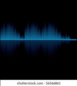 Vector illustration of digital equalizer