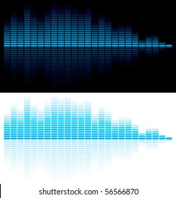 Vector illustration of digital equalizer