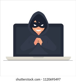 vector illustration digital fraud, cyber crime, and hacking