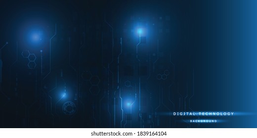Vector illustration of digital high tech grid line circuit pattern for digital computer background banner and wallpaper.