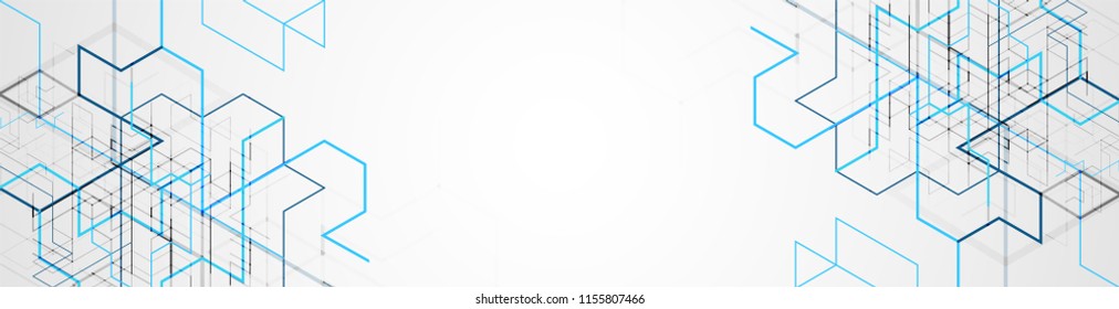 Vector illustration. Digital technology and engineering background.