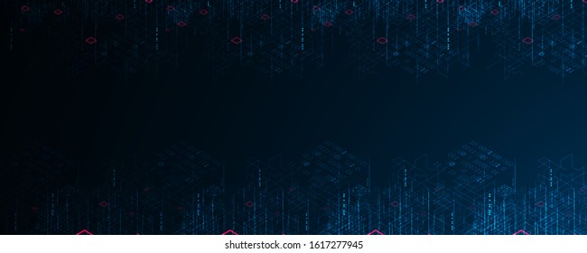 Vector illustration. Digital technology and engineering background.