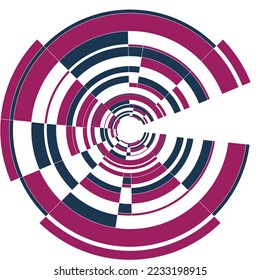 Vector illustration of a digital tunnel