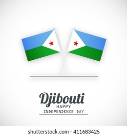 Vector illustration of Dijbouti independence day.