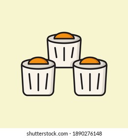 Vector illustration of dim sum. suitable for food products and restaurant menus.