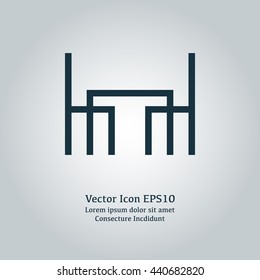 Vector Illustration Of Dining Room Icon