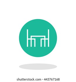 Vector illustration of dining room icon