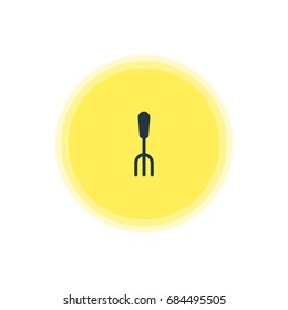 Vector Illustration Of Dining Tool Icon. Beautiful Kitchenware Element Also Can Be Used As Fork Element.