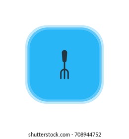 Vector Illustration Of Dining Tool Icon. Beautiful Kitchenware Element Also Can Be Used As Fork Element.