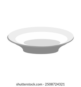 vector illustration of dinner plate