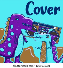 Vector illustration of dinosaur