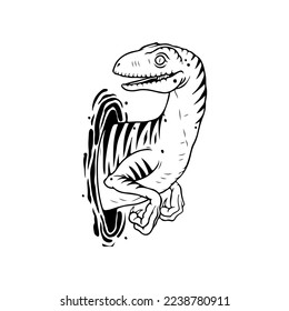 vector illustration of a dinosaur