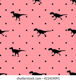vector, illustration, dinosaur, abstract  art. tyrannosaurus. seamless
