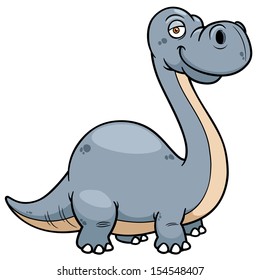 Vector illustration of Dinosaur Cartoon