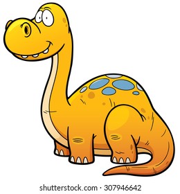 Vector illustration of Dinosaur cartoon