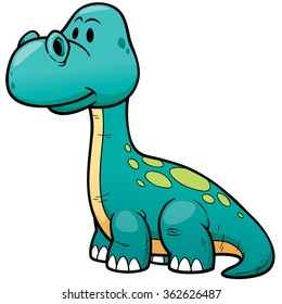 Vector illustration of Dinosaur cartoon