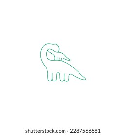 vector illustration of dinosaur concept