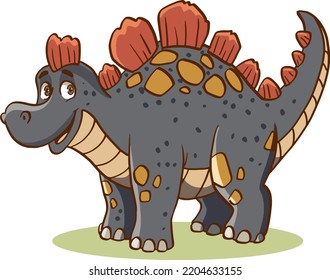 Vector illustration of Dinosaurs cartoon