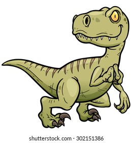 Vector illustration of Dinosaurs cartoon