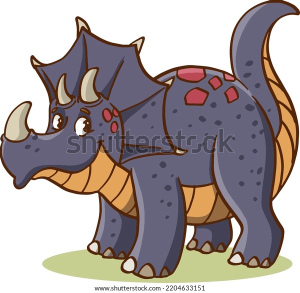 Vector Illustration Dinosaurs Cartoon Stock Vector Royalty Free 2204633151 Shutterstock 6531